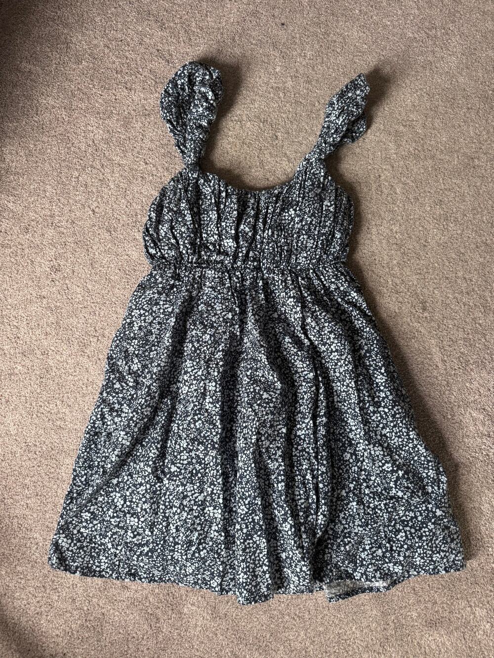 Ruffle Strap Floral Dress